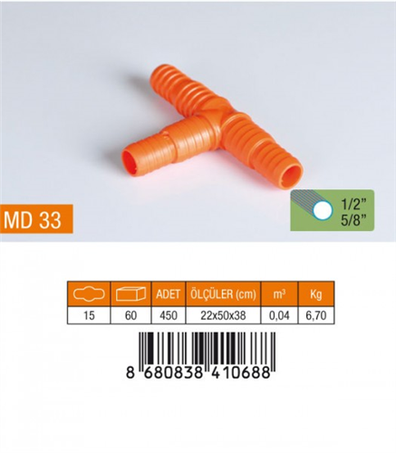 MEDALYAN 1/2 - 5/8 NORMAL TE HORTUM EKİ / 30 - 450